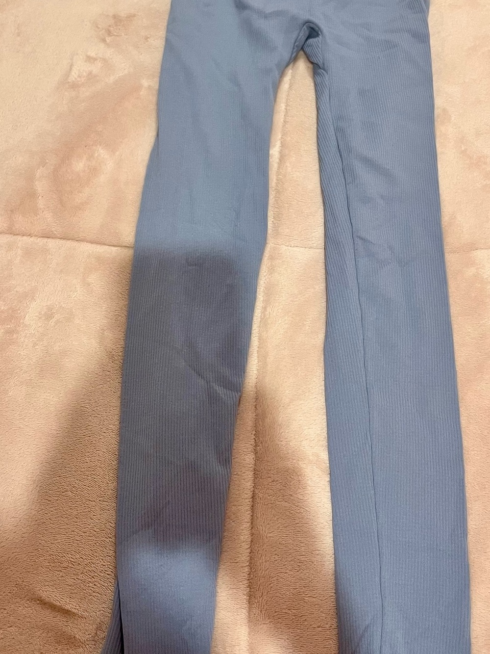 Pink Republic Blue Ribbed Leggings